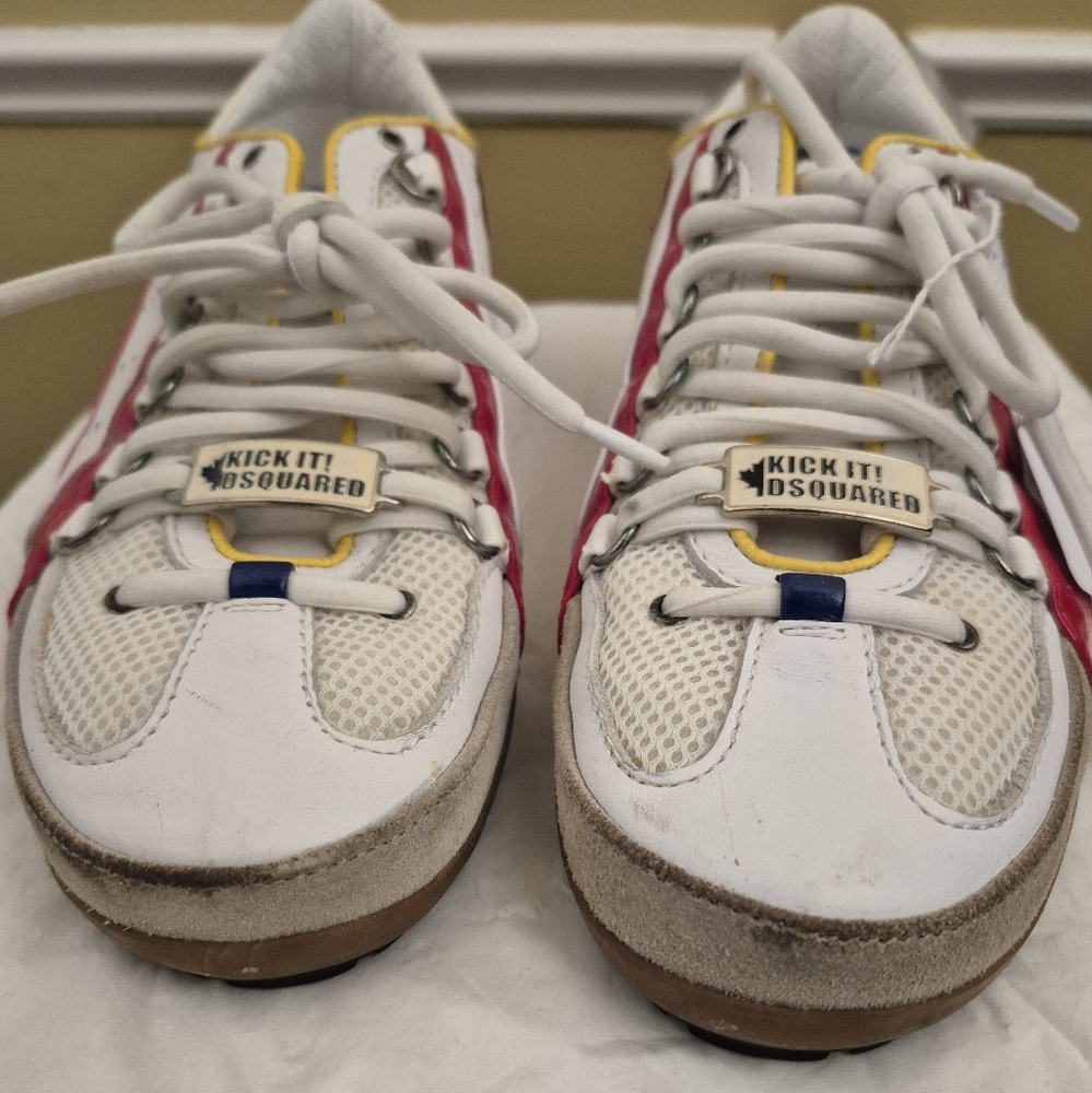 Dsquared2 1964 Multi-Colored Low Top Sneakers Size 43.5/ US 10